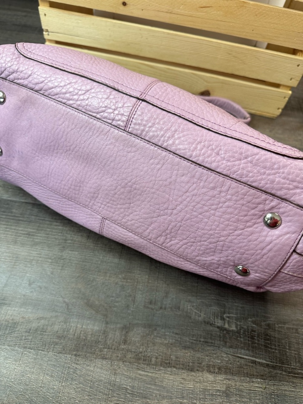 Coach Purple Lilac Leather Penelope Shoulder Bag Purse Style - Picture 16 of 17